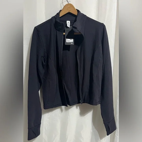 NWT- 90 Degrees by Reflex Full Zip Up Jacket, XL, Black - Picture 1 of 9